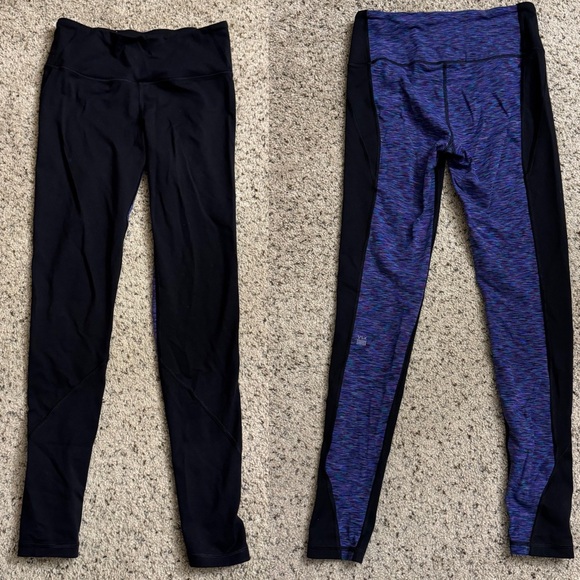 VSX Pants - Victoria’s Secret Sport Black Front Purple Back Leggings Size Small